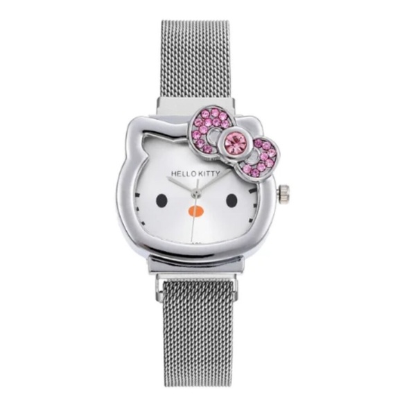 Silver Rhinestone Hello Kitty Watch - Picture 2 of 10